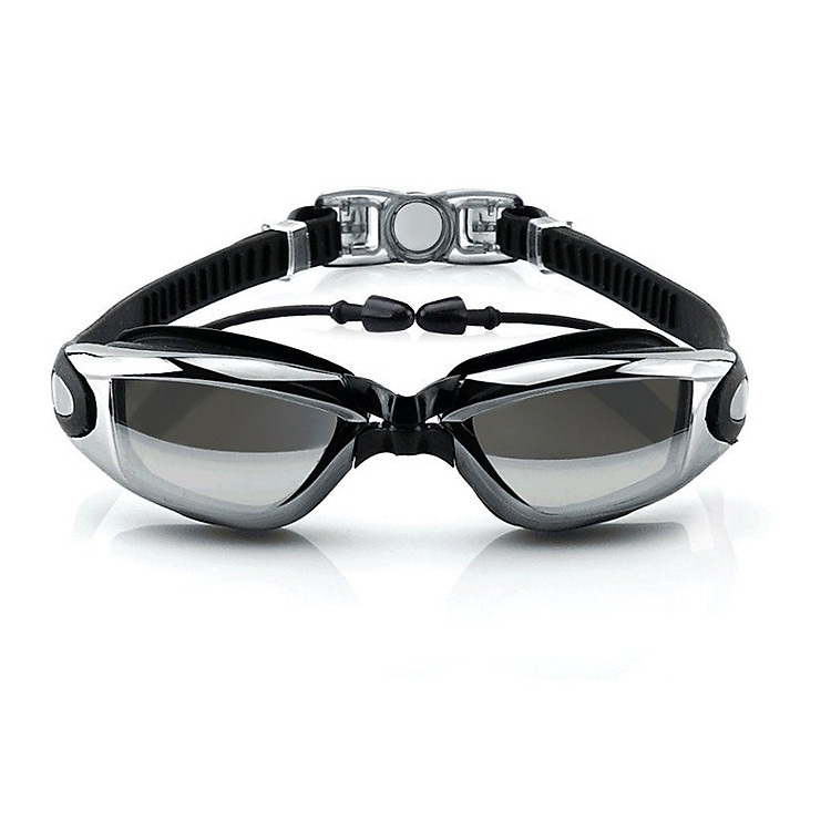 Kính bơi tráng GƯƠNG 6615 gồm Bịt Tai + Kẹp Mũi, kính bơi ngăn UV thời trang cao cấp.