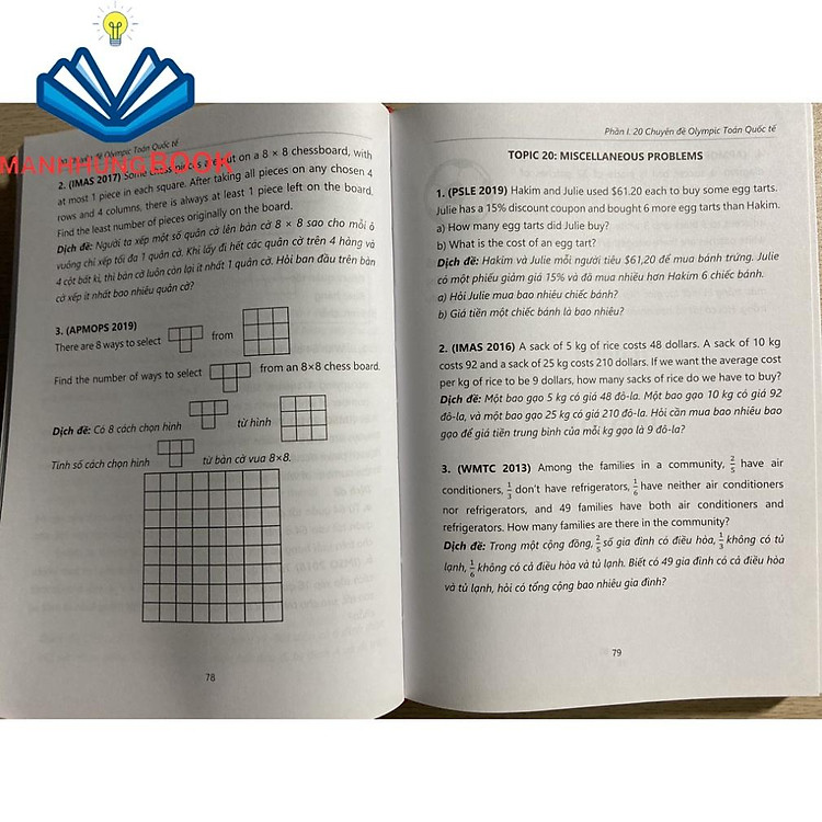 20 Chuyên Đề Olympic Toán Quốc Tế (Sách Song Ngữ Anh - Việt) - Ảnh 3