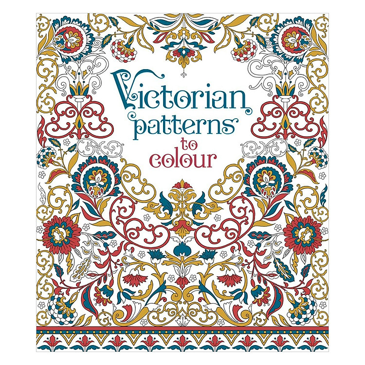 Sách Usborne Victorian Patterns to Colour