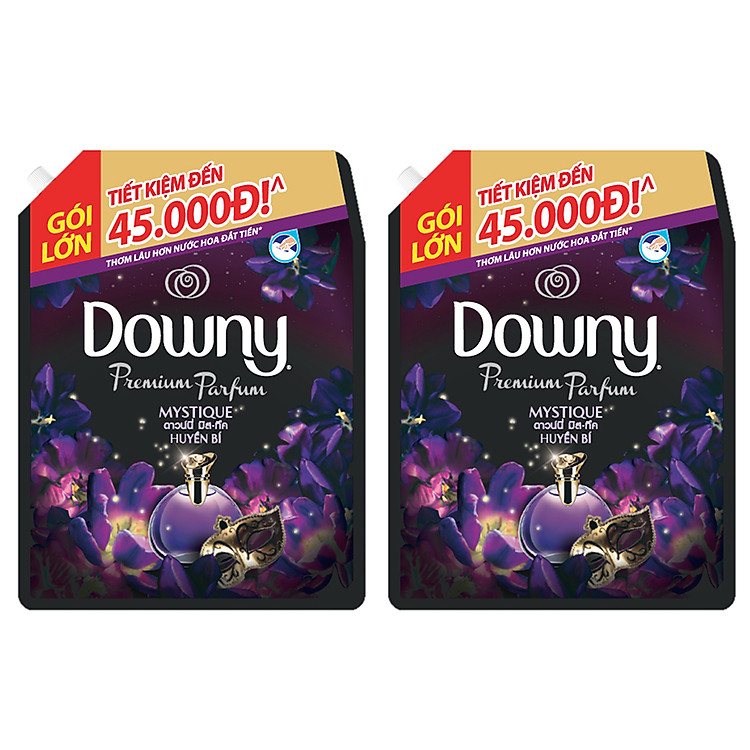 Combo 2 Túi nước xả vải Downy Huyền Bí (2.4l/Túi)