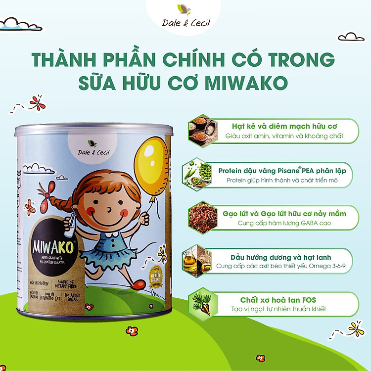 Combo 3 Hộp Sữa Hạt Miwako 700g Uy tín Ưu đãi - Hình ảnh 3