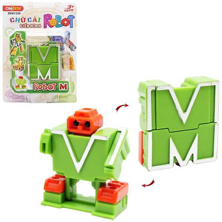 Đồ Chơi Lắp Ráp Robot Chữ Cái M Chính hãng Tiết kiệm - Hình ảnh 2