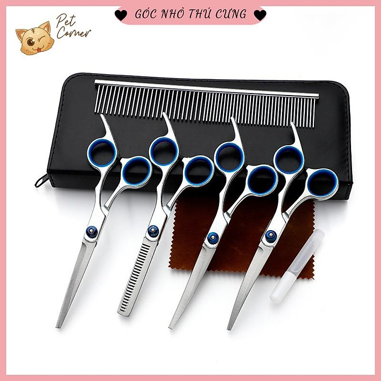 Bộ kéo cắt tỉa lông cho chó mèo tiện dụng (Dụng cụ cắt tỉa lông cho thú cưng)