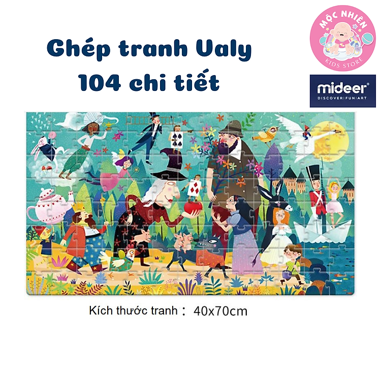 Bộ xếp hình valy Mideer 104 mảnh Chính hãng Ưu đãi - Hình ảnh 4