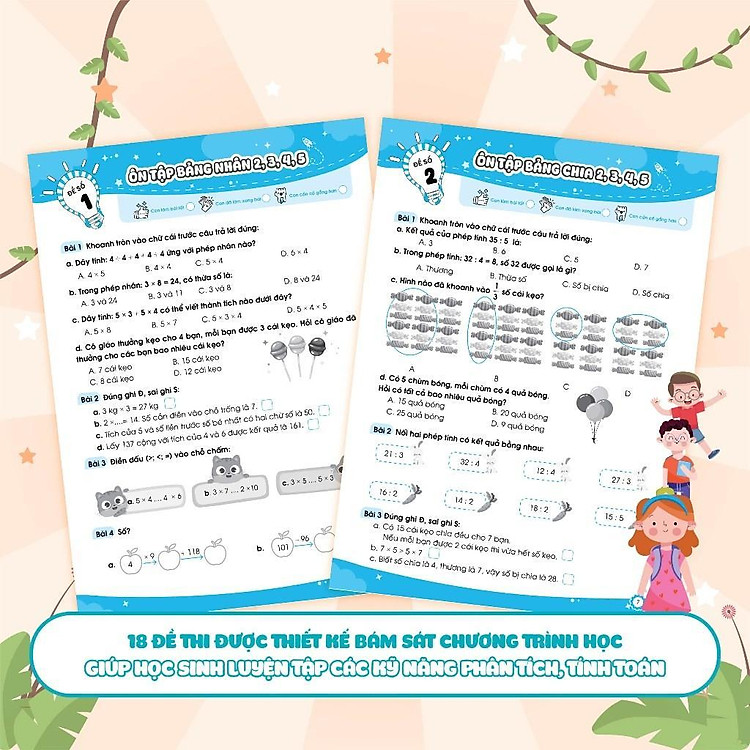 Bộ Đề Ôn Luyện Và Kiểm Tra Toán Lớp 3 - Ảnh 5