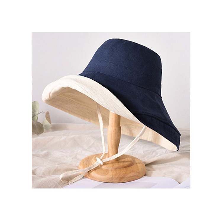Mũ vải kaki rộng vành che nắng