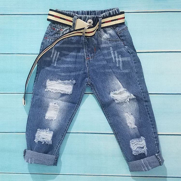 Quần Jean Bé Trai Rách QJ12
