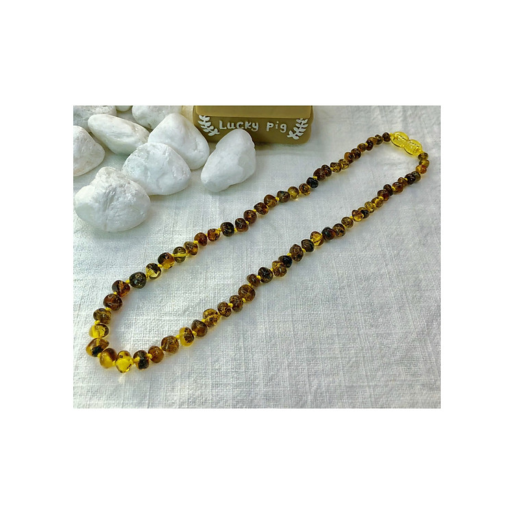 Vòng cổ hổ phách Baltic cho trẻ em Size 19-23kg