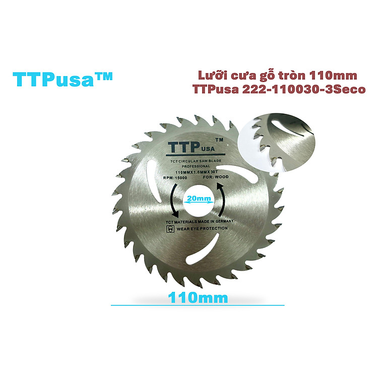 Lưỡi cưa gỗ tròn TTPusa