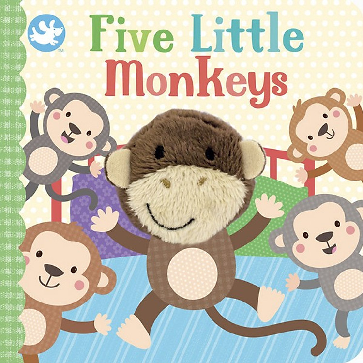 Sách Little Me Five Little Monkeys Finger Puppet Book