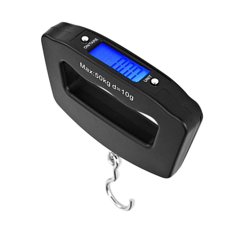 Digital Luggage Weight Scale for Portable Electronic Weighing Bag Black