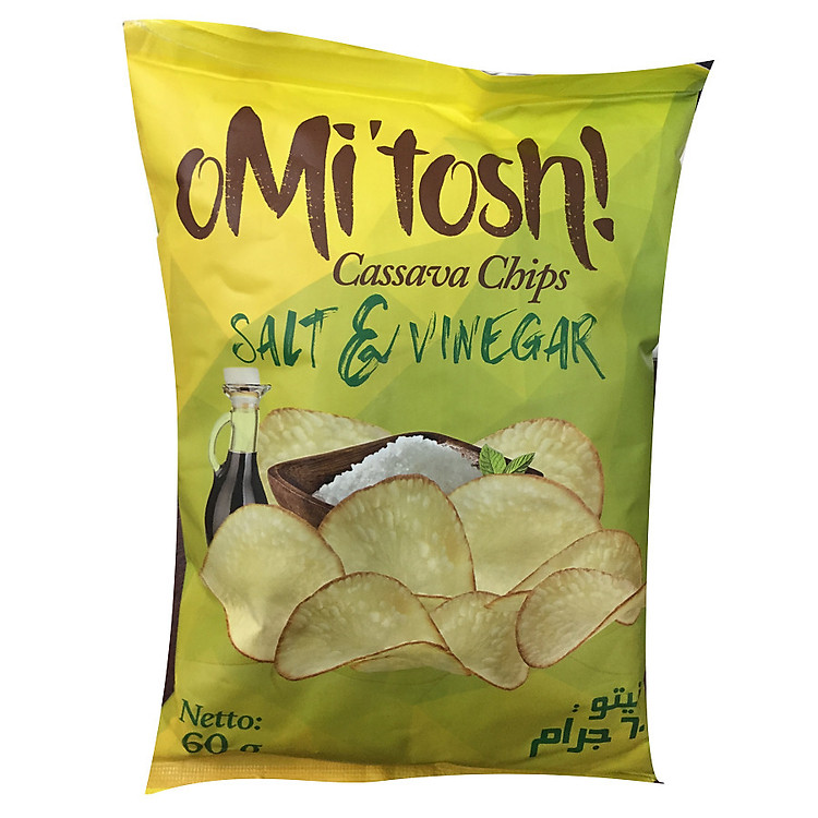 Bánh khoai Omitosh hương dấm và muối 60Gr