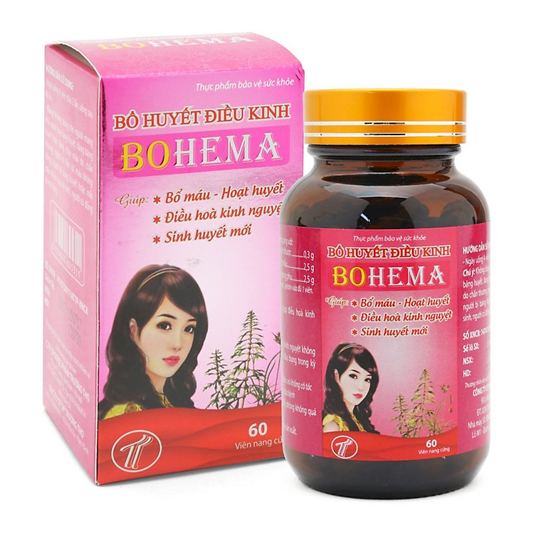 Thực phẩm chức năng Bổ huyết điều kinh Bohema cho phụ nữ