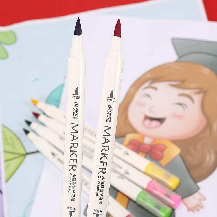 Bút lông màu 2 đầu D289-12 - Ảnh 2