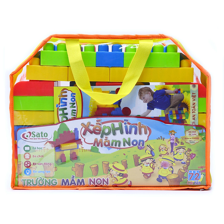 Mua Đồ Chơi Xếp Hình An Toàn Sato Chính hãng Giá rẻ - Hình ảnh 5