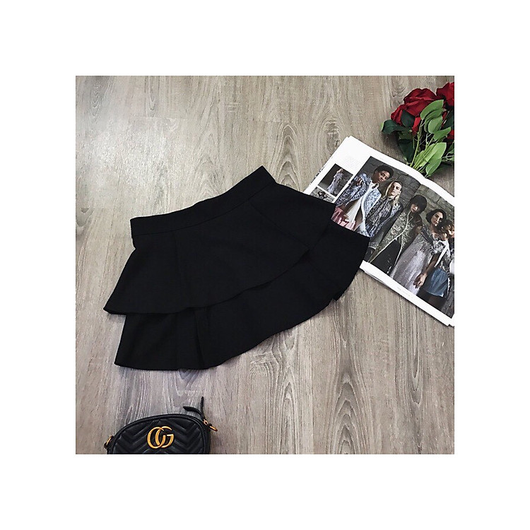 Chân váy ngắn xòe 2 tầng trẻ trung