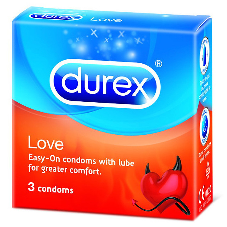 Bao Cao Su Durex Love 3S – 40127 - Hộp 3 Gói - 100584313