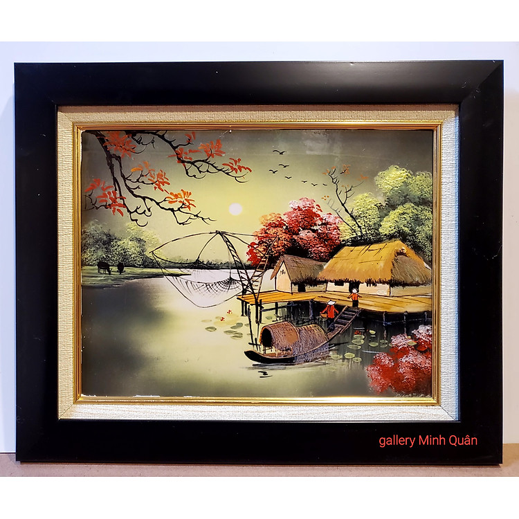 20 MẪU TRANH ĐỒNG QUÊ THANH BÌNH