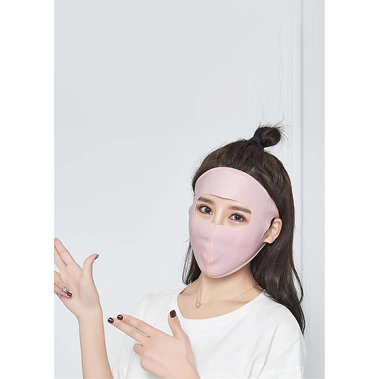 Khẩu trang NINJA Chống Bụi, Tia UV FULLFACE (Màu Hồng)