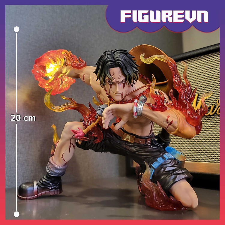 Mô hình Ace Hỏa Quyền 20 cm có LED - One Piece