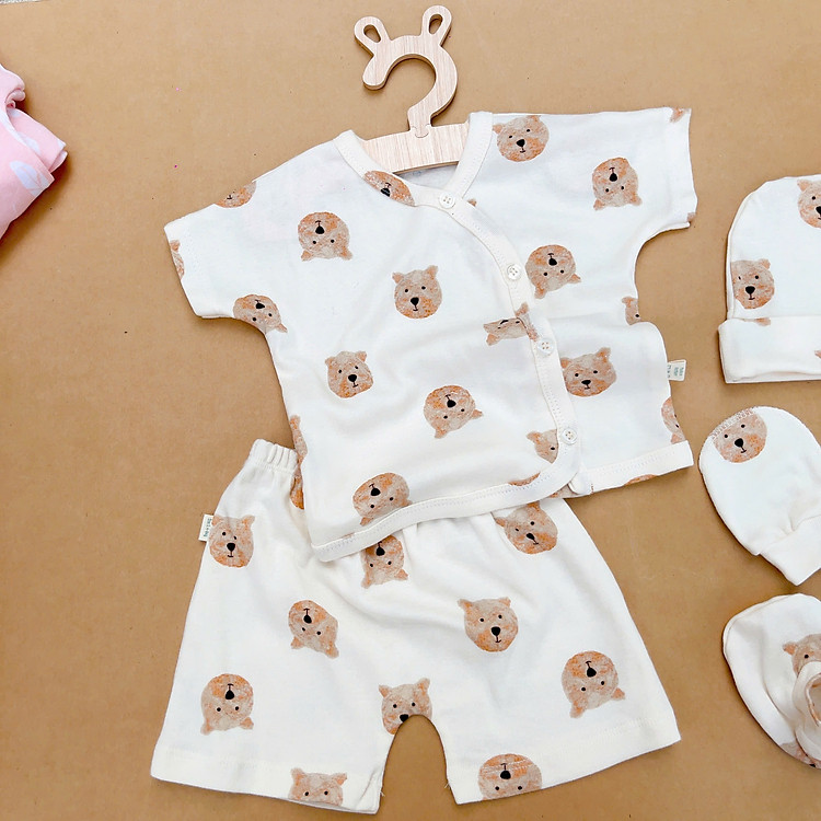 Đồ bộ vải cotton xuất dư Nachi cho bé (7-10kg)