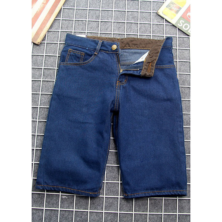 Quần short jeans nam xanh nhạt vải dày đẹp Q391 MĐ