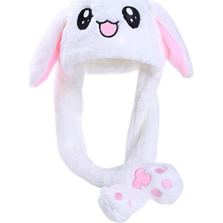 Mũ Tai Thỏ Trắng Kpop Siêu Dễ Thương 50x18cm