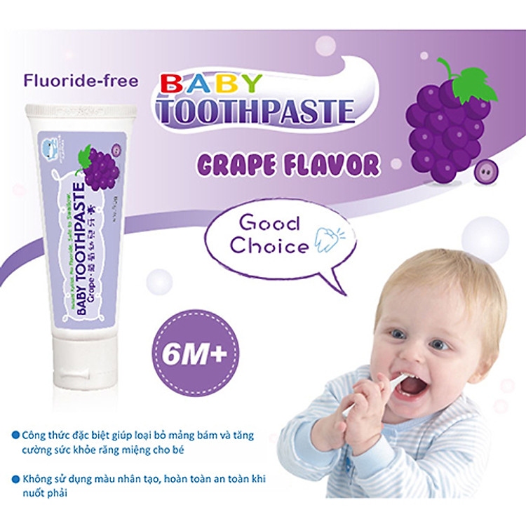 Kem Đánh Răng KuKu Duckbill Hương Nho Chính hãng Ưu đãi - Hình ảnh 5