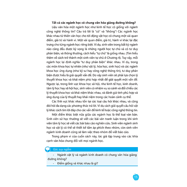 Văn Hoá Giảng Đường - Một Cẩm Nang Học Tập Tại Đại Học - Ảnh 2