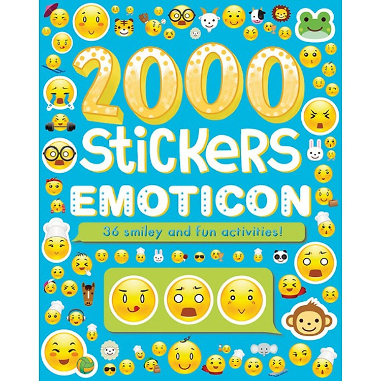 Sách 2000 Stickers Emoticon