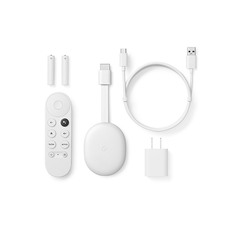 Google Chromecast 2020 - Chromecast with Google TV - Box biến TV thường thành Smart Tivi, Google Chrome Cast có Remote ra lệnh Tiếng Việt - Hàng nhập khẩu