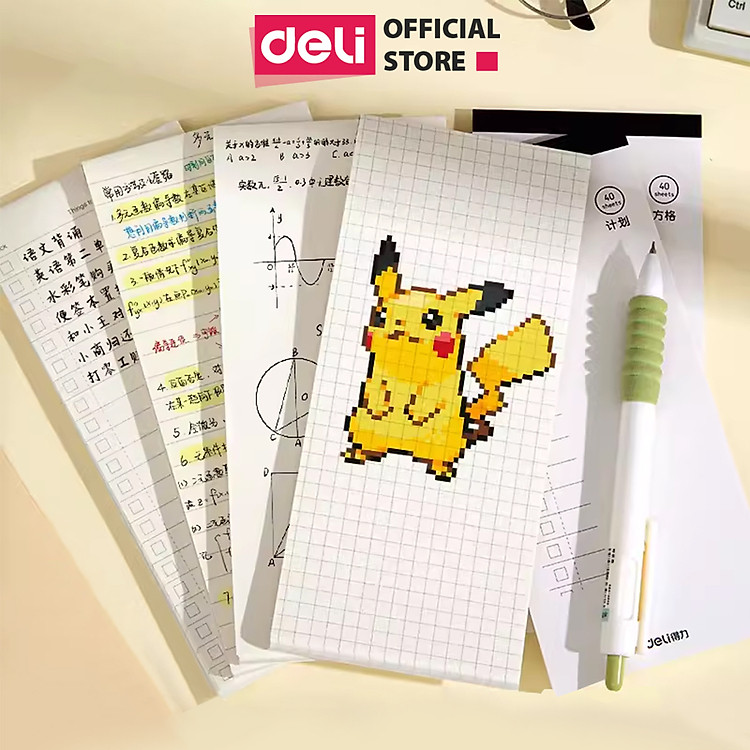 Sổ Tay Ghi Chú Deli (Hình Chữ Nhật Kẻ Ngang)