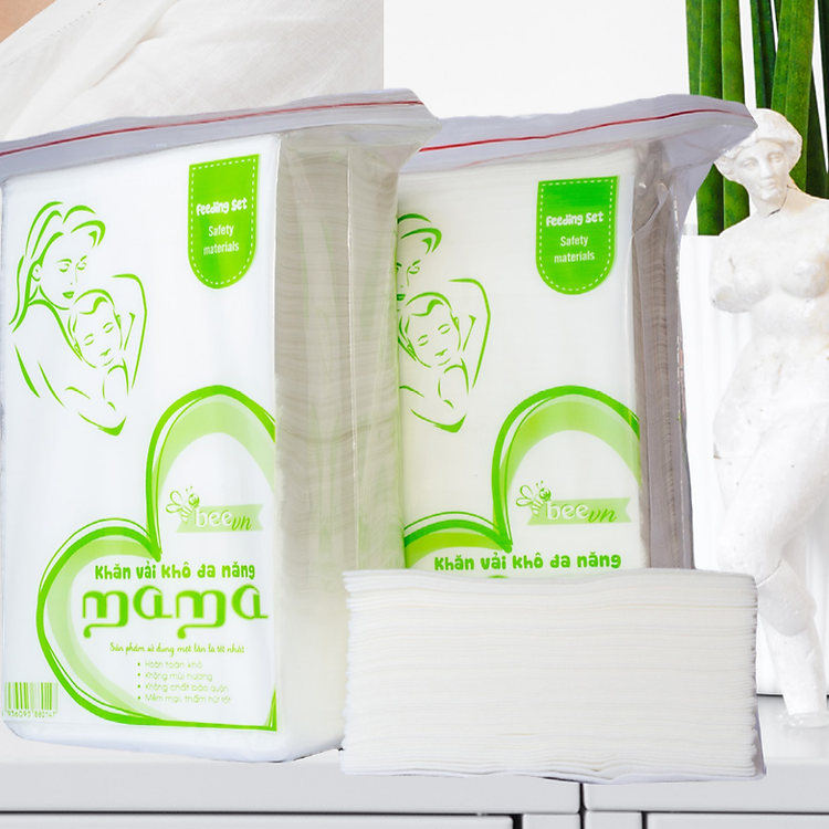 Mua Combo 5 Gói Khăn Vải Khô Mama Chính hãng Giá tốt - Hình ảnh 3