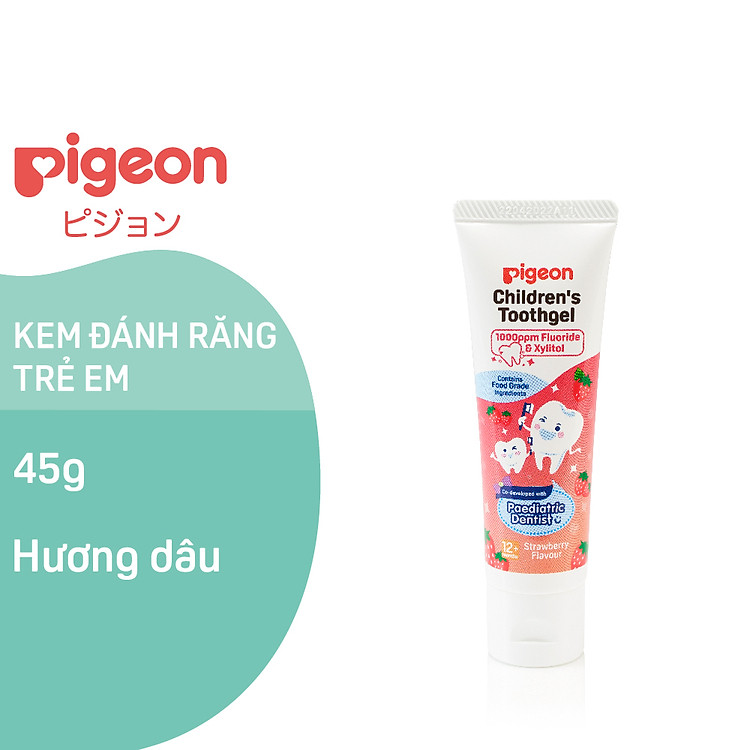 Kem Đánh Răng Trẻ Em Pigeon 45g Chính hãng Giá rẻ - Hình ảnh 2
