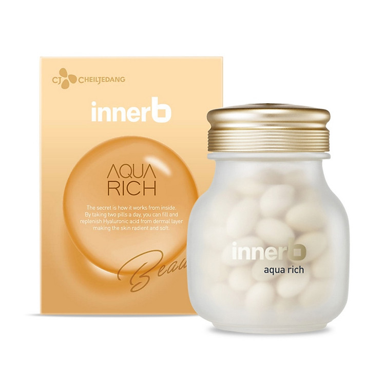 Thực Phẩm Bảo Vệ Sức Khỏe Innerb Aqua Rich Radiant Soft Skin Hỗ Trợ Giữ Ẩm Làm Đẹp Da 28g - Sản Phẩm Chính Hãng