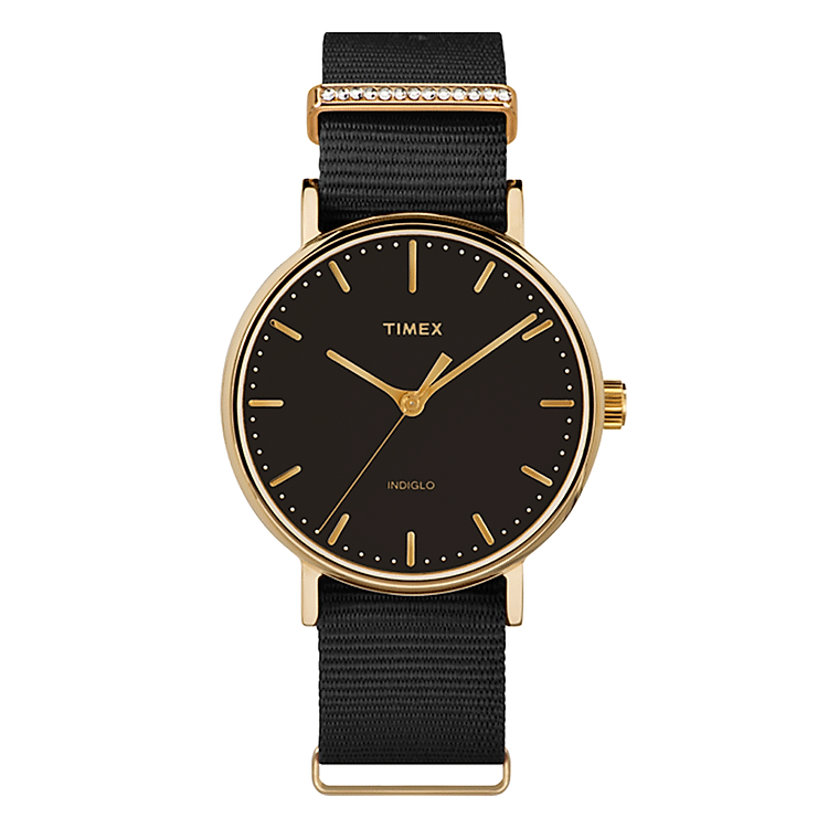 Đồng hồ Nữ dây vải Timex Fairfield Crystal 37mm - TW2R49200