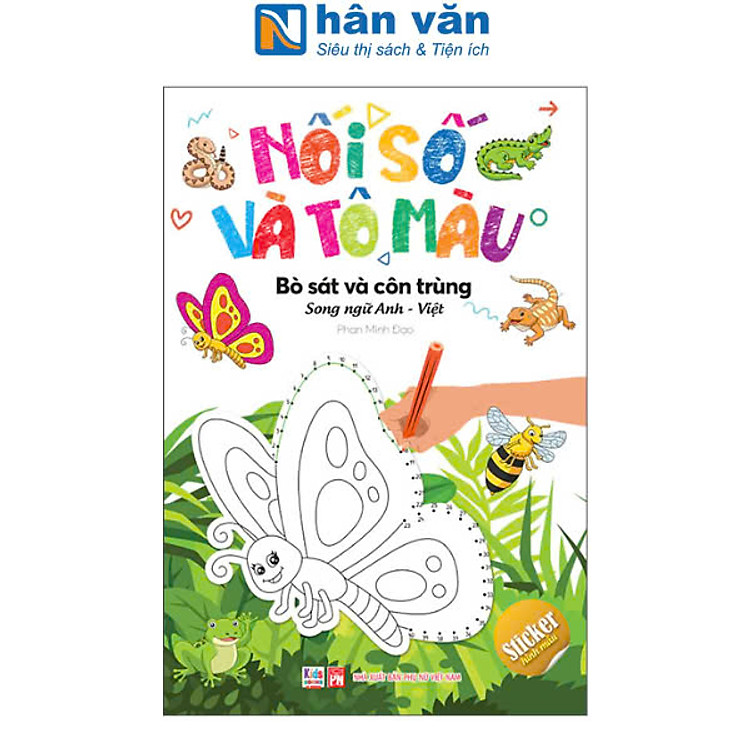 Nối Số Và Tô Màu - Song Ngữ Anh-Việt - Nhiều Chủ Đề