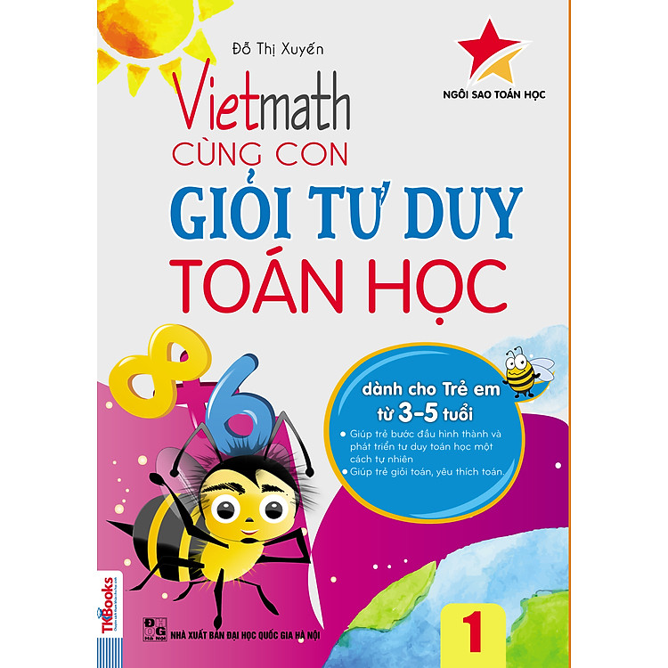 Sách Vietmath - Cùng Con Giỏi Tư Duy Toán Học Tập 1