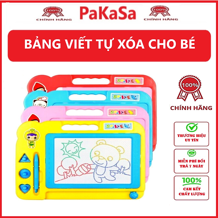 Bảng Viết Tự Xóa Cho Bé (Màu ngẫu nhiên)