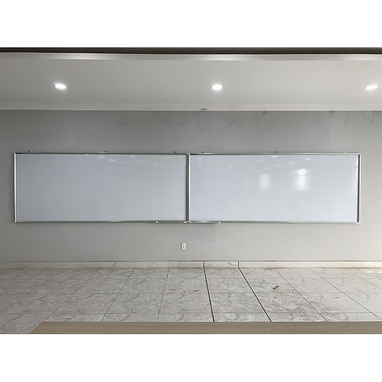 Bảng từ trắng viết bút lông Hàn Quốc Bavico (1,2x3,6m) - Ảnh 3