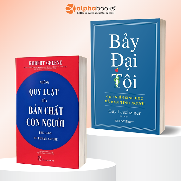 Combo: Những Quy Luật Của Bản Chất Con Người + Bảy Đại Tội - Góc Nhìn Sinh Học Về Bản Tính Người - Alpha Books