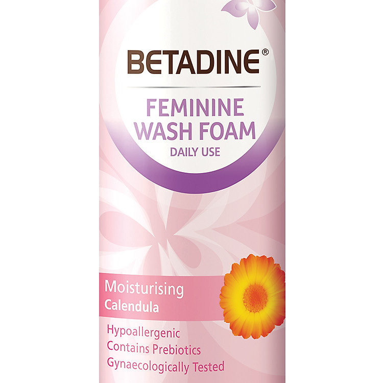 Bọt vệ sinh phụ nữ Betadine Moisturising - chai 100ml