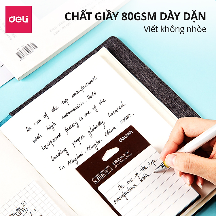 Giấy Note Ghi Chú Deli (60 tờ) - Ảnh 2