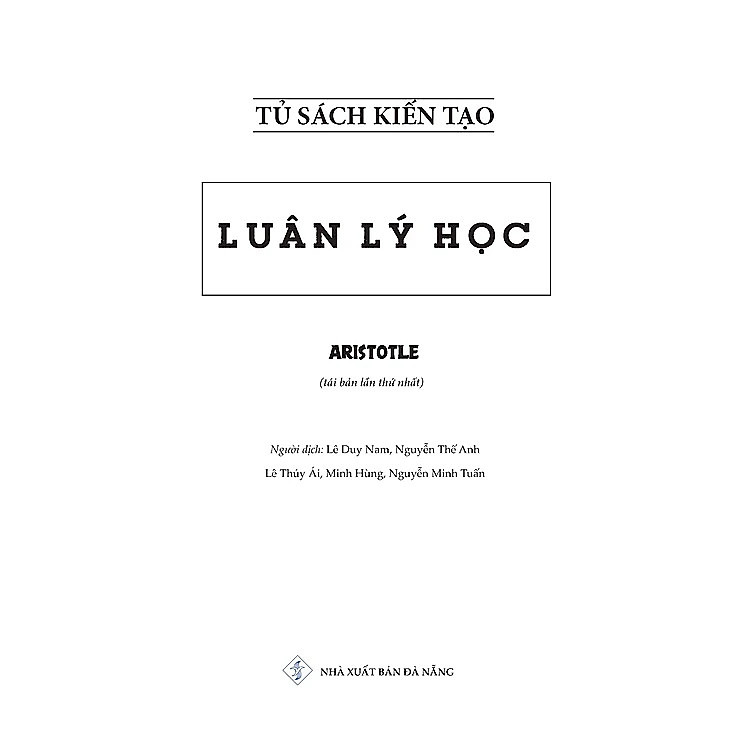 LUÂN LÝ HỌC - Aristotle - Ảnh 3