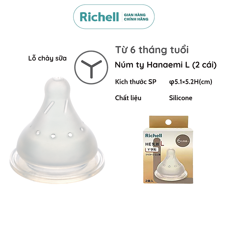 Bình sữa RICHELL Hanaemi PPSU và Thủy tinh Giá tốt - Hình ảnh 4