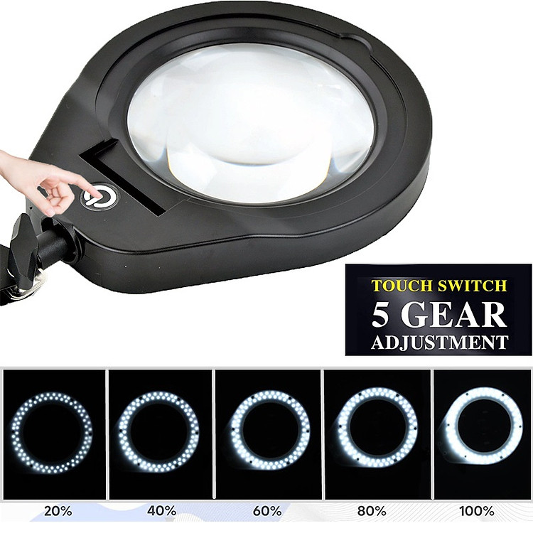 Kính lúp để bàn TERINO DE-78B (phóng đại 10X và 20X) - Ảnh 6