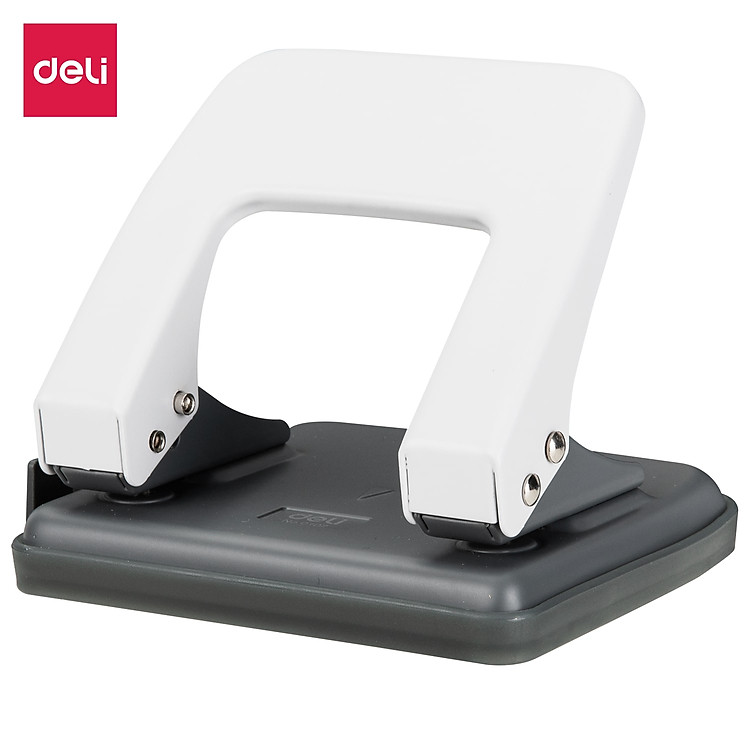 Máy Bấm Lỗ Deli E0102-T – Màu Trắng