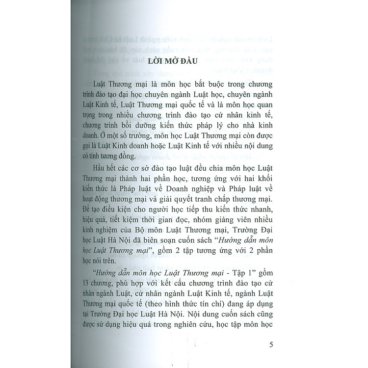 Hướng Dẫn Môn Học Luật Thương Mại - Tập 1 (Bản in năm 2025) - Ảnh 3