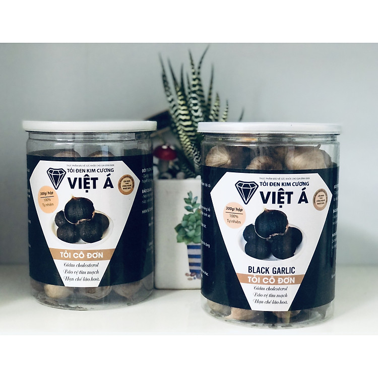 Combo 2 hộp Tỏi Đen Việt Á - Kim Cương Đen Lên Men Từ Tỏi- Hộp 300gr