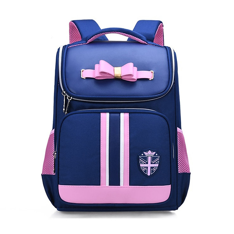 Ba lô chống gù siêu nhẹ, thoáng khí, dáng hộp cho học sinh